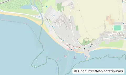 Street map of Marazion and the seafront