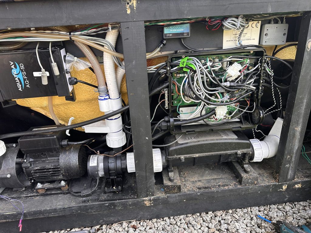 Artesian Spa Heat Pump Upgrade Plumbing Image