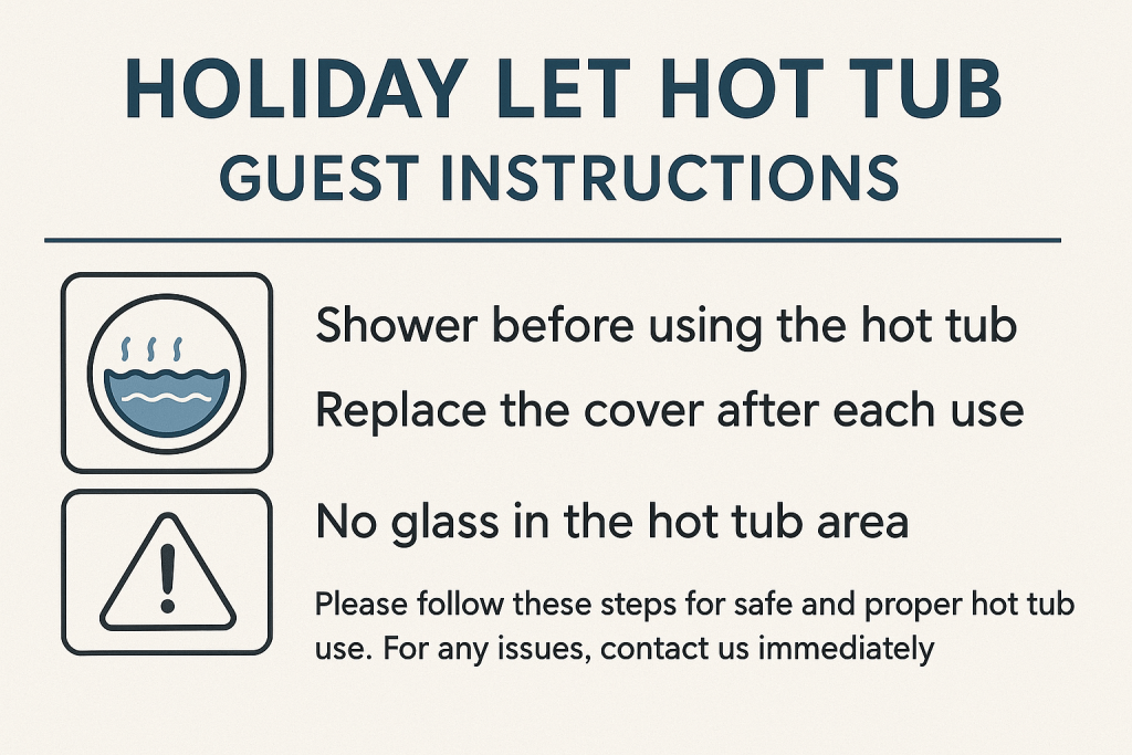 Holiday Let Hot Tub Guide Instructions